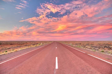 Fototapeten Australische endlose Straßen © totajla