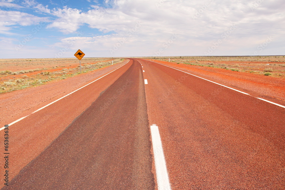 Wall mural Australian endless roads