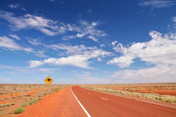 Foto op Canvas Australische eindeloze wegen © totajla
