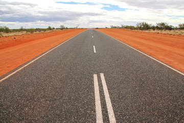 Fototapeta na wymiar Australian endless roads