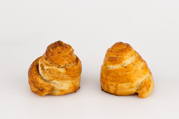 two sweet buns with cinnamon