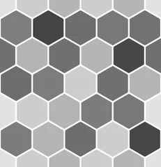 Behang Hexagon Naadloos honingraatpatroon