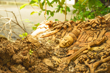 abandoned woman decorative wall