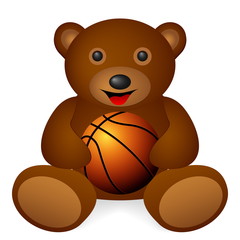 bear basketball ball