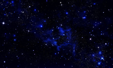 Fototapeta na wymiar starry sky in the open space