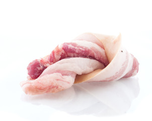 Pineapple fruit on white