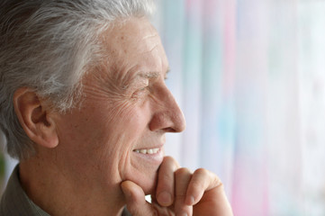 Attractive elderly man