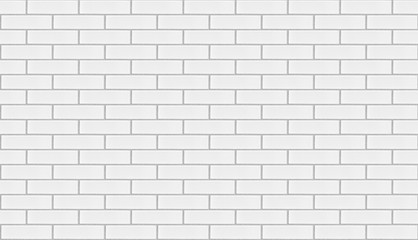 White brick wall background repeatable
