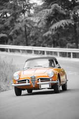 Orange classic car