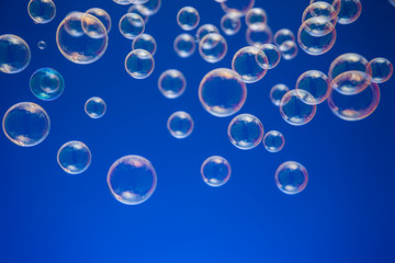 背景素材のシャボン玉