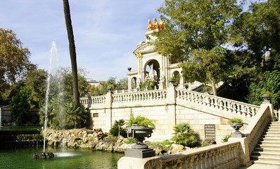 Estanque y fuente del parque de la Ciudadela, Barcelona