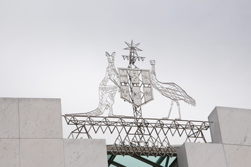 Coat of arms in Canberra