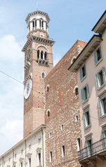 Fototapeta na wymiar Lamberti Tower in Verona