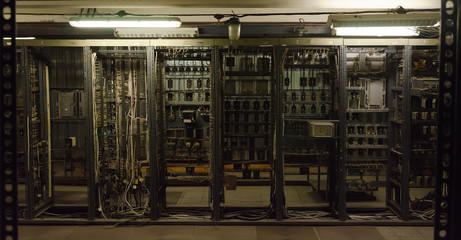 Room with many old communications.