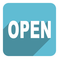 open flat icon