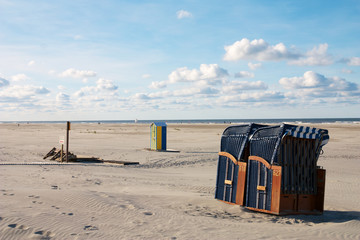 Strand Juist im Sp&auml;tsommer