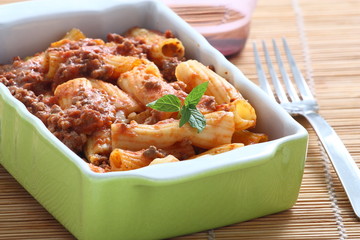 Pasta al forno con tritato