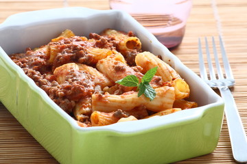 Pasta al forno con tritato
