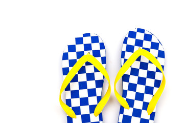 Flip flops isolated white background