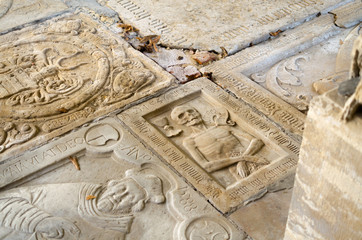 Historisch Grabplatte Grabstein