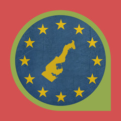 European Union Monaco marker button