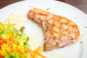 Pork chops steak