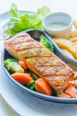 Salmon grilled