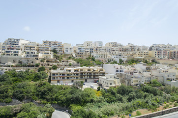 Fototapeta na wymiar A panoramic view of Mellieha, Malta