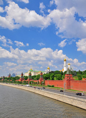 Obraz premium Moscow Kremlin and city centre