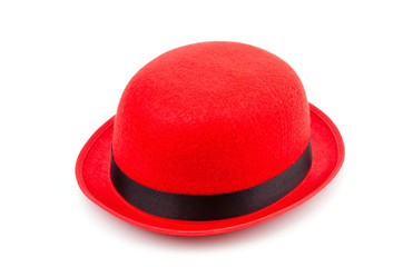 Red hat isolated white background