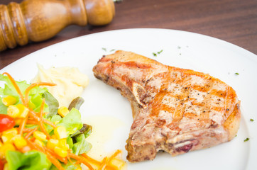 Pork chops steak