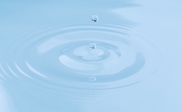 drop of water falls