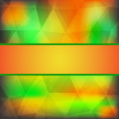 Abstract colorful background with frame