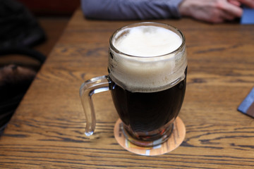 Mug of dark beer