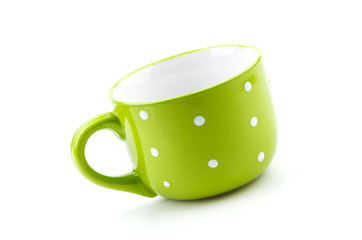 green mug isolated
