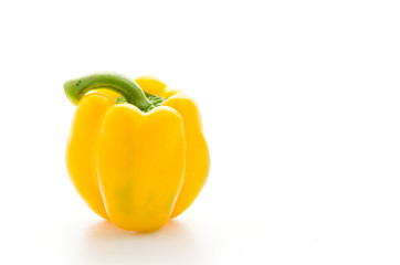 Yellow pepper isolated on white