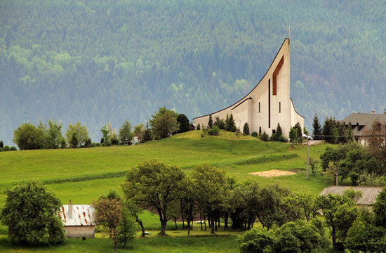 Church in green countryside - Hrinova, Slovakia