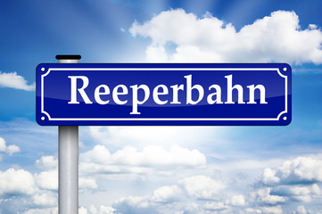 Schild Antik mit Reeperbahn
