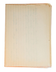 Old piece of paper with worn corners