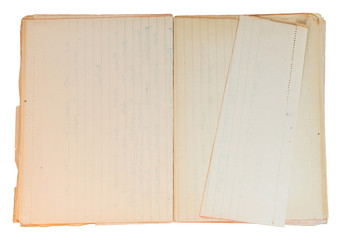 Old piece of paper with worn corners