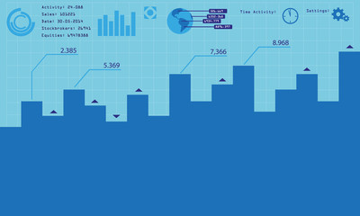 Obraz premium vetor business infographic