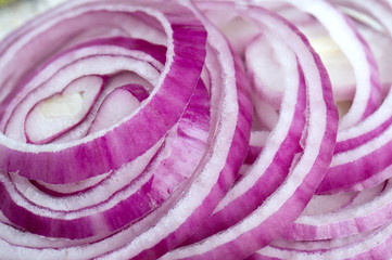 red onion on wooden surface