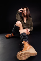 portrait of young pretty woman