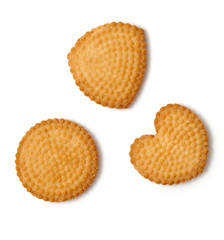 biscuits isolated on white