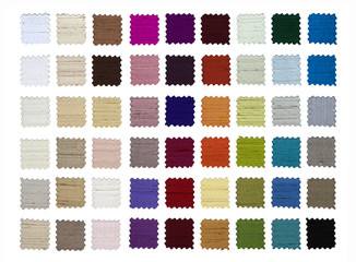Fabric color samples.Silk. - 65389810