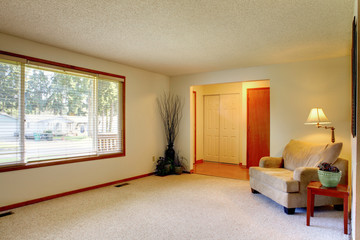 Living room and entrance hallway