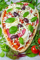 Raw Homemade Pizza