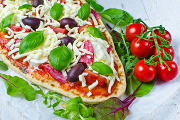 Raw Homemade Pizza