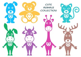 Cute cartoon animals