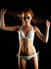 Obraz premium beautiful sexy woman in swimsuit